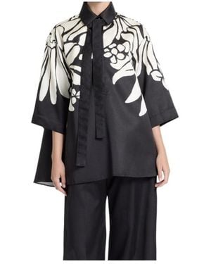 Elie Saab Printed Shirt - Black