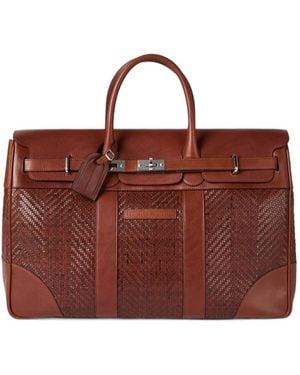 Brunello Cucinelli Braided Country Bag - Red