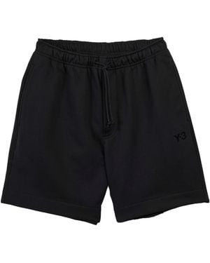 Y-3 French Drawstring Terry Track Shorts - Black