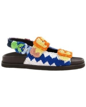 Missoni Zigzag Buckle Sandals - Blue