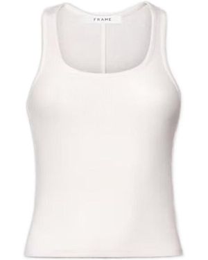 FRAME Ribbed Vest - White