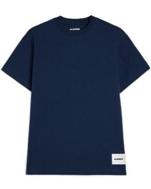 Jil Sander Logo-Patch T-Shirt (Pack Of Three) - Blue
