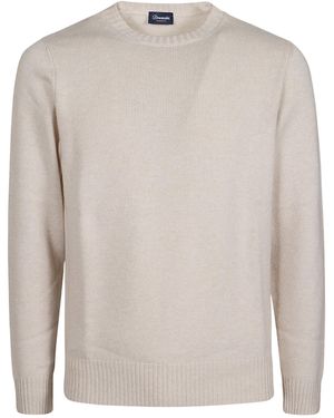 Drumohr Crew Neck Jumper - White