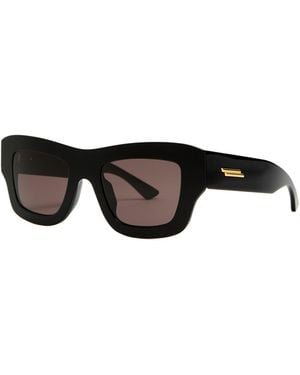 Bottega Veneta Acetate Square Sunglasses - Black