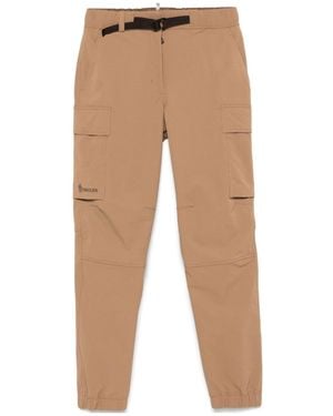Moncler Logo-Patch Cargo Trousers - Natural