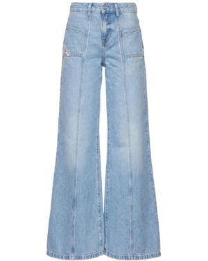 DIESEL Slim Flare Denim Trousers - Blue