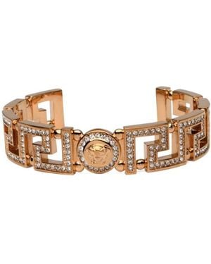 Versace Greca Tribute Medusa Cuff Bracelet - White