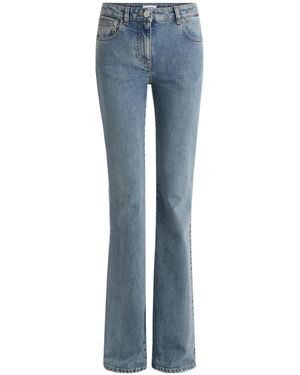 Balmain Bootcut Faded Denim Jeans - Blue