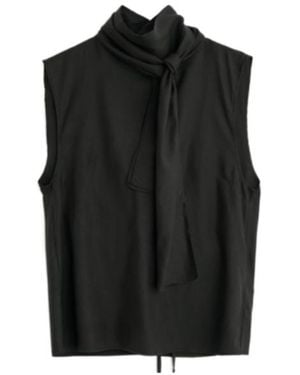 Our Legacy Virtuous Draped Neck Top - Black