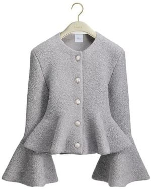 Dior Peplum Jacket - Gray