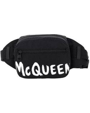 McQueen Logo Belt Bag - Black