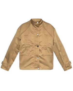 AllSaints Luellah Stand-Collar Jacket - Natural