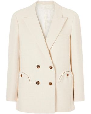 Blazé Milano Tweed Blazer - Natural