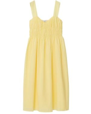 Burberry Pleated Dress - Yellow