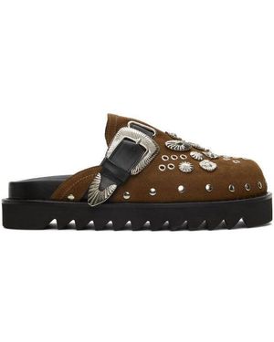 Toga Virilis Tawny Logo Muller Shoes - Brown