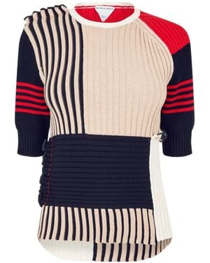 Bottega Veneta Logo Jumper - Blue