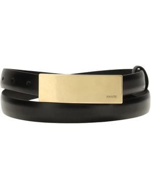 KHAITE Berlin Belt Calf Leather Bos Taurus E Braces - White