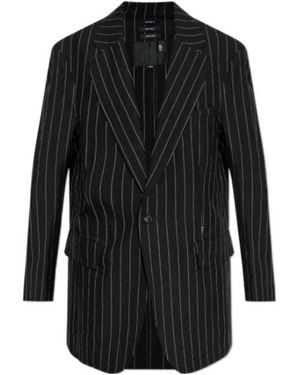 R13 Striped Blazer - Black