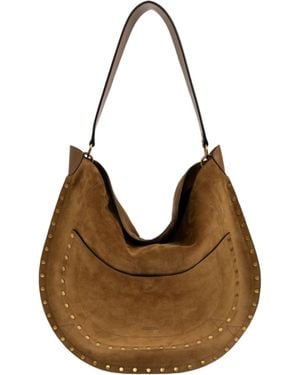 Isabel Marant Studded Shoulder Bag - Brown