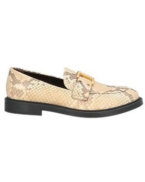 Chloé Loaferssnake-Skin Loafers - Natural