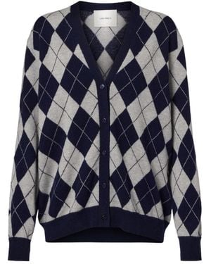 Lisa Yang Raelyn Argyle Cardigan - Blue