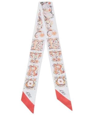 Etro Floral Paisley Motif Scarf - White