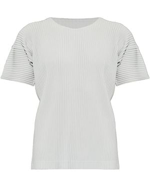 Homme Plissé Issey Miyake Pleated T-Shirt - White