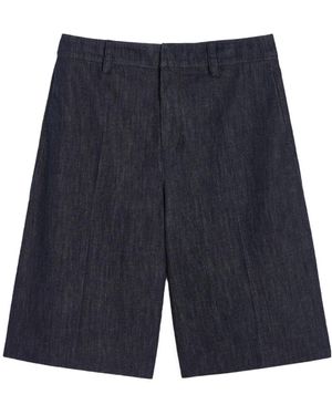 Max Mara 'S High-Waist Denim Shorts - Blue