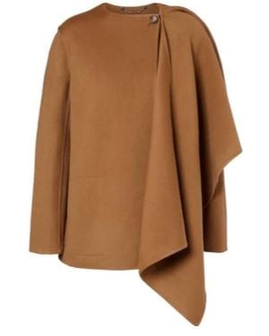Altuzarra Dak Caped Wool-Blend Coat - Brown