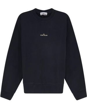 Stone Island Long-Sleeve Crew-Neck Sweatshirt - Blue
