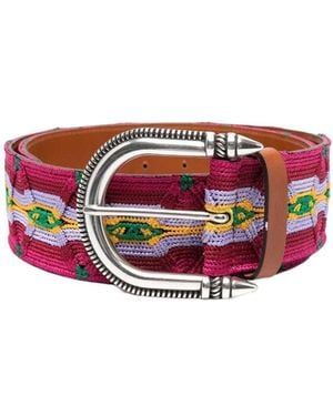Etro Knitted Bucket Belt - White