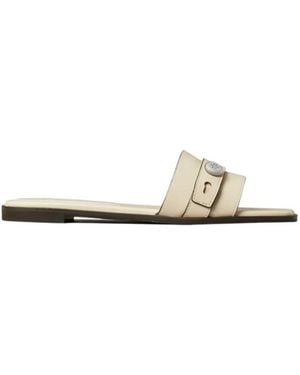 Tory Burch Romy Slides - White