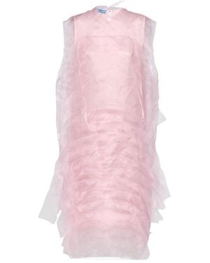 Prada Sleeveless Technical Voile Dress - Pink