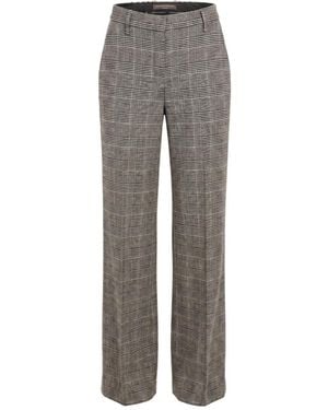 Ermanno Scervino Checked Casual Pants - Gray