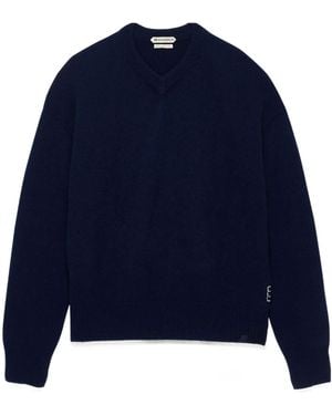 JW Anderson V-Neck Knitwear - Blue