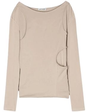 Low Classic Layered-Design Top - Natural