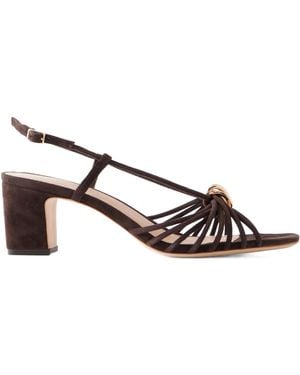 Loeffler Randall Minna 60 Suede Sandals - Brown
