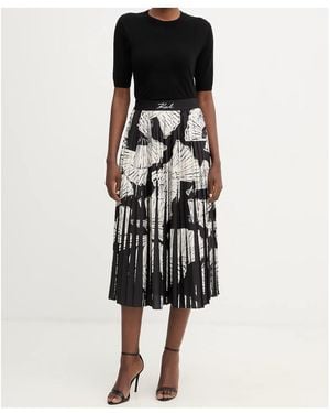 KARL LAGERFELD Commercial Pleated Skirt - Multicolor