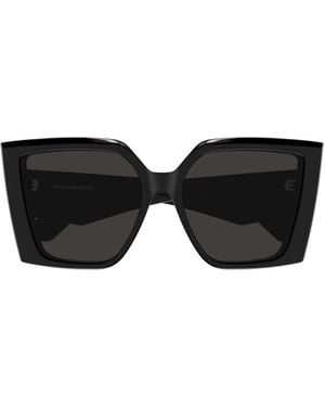 McQueen Eyewear Square Frame Sunglasses - Black