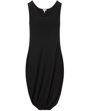 Loewe Draped Asymmetric Tank Dress - Black