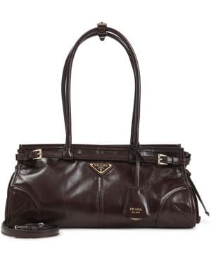 Prada Medium Bonnie Shoulder Bag - Brown