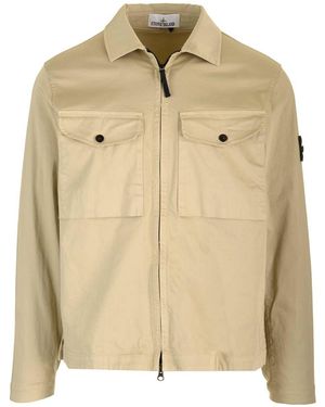 Stone Island Compass-Badge Jacket - Natural