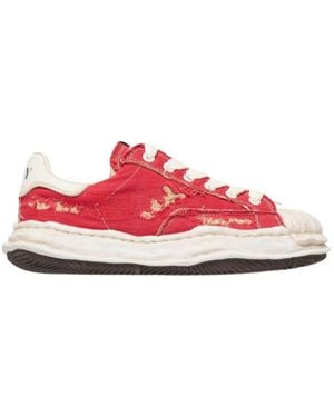 Maison Mihara Yasuhiro Blakey Lace-Up Trainers - Red