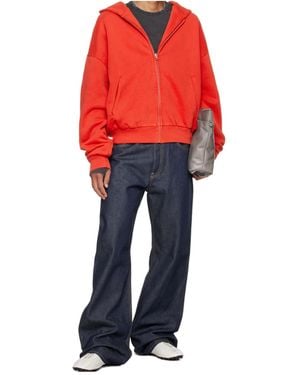 Entire studios Zip-Up Hooded Sweatshirt - Red