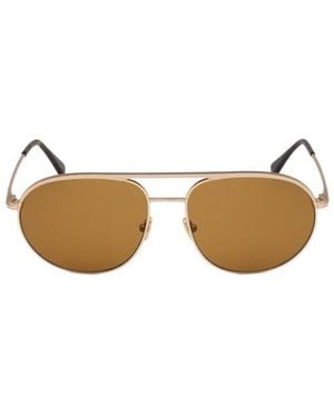 Tom Ford Logo Sunglasses - Metallic
