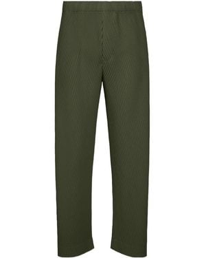Homme Plissé Issey Miyake Homme Plissé Issey Miyake Slash Trousers - Green