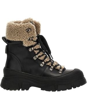 Brunello Cucinelli Sheepskin Ankle Boots - Black