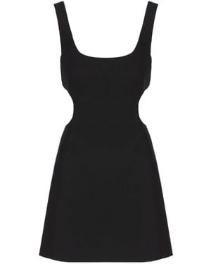 Valentino Cut-Out A-Line Mini Dress - Black