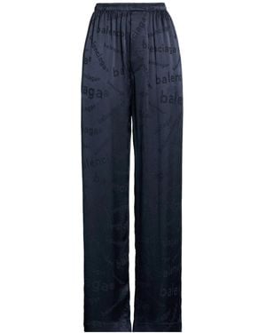 Balenciaga Printed Versatile Minimalist Casual Pants - Blue