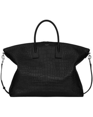 Saint Laurent Logo Handbag - Black
